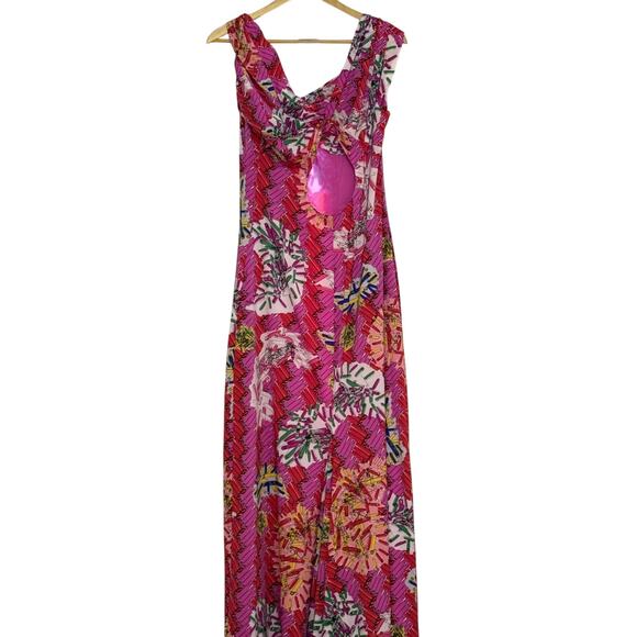 Gorgeous Pink Floral Maxi Dress - Picture 1 of 3